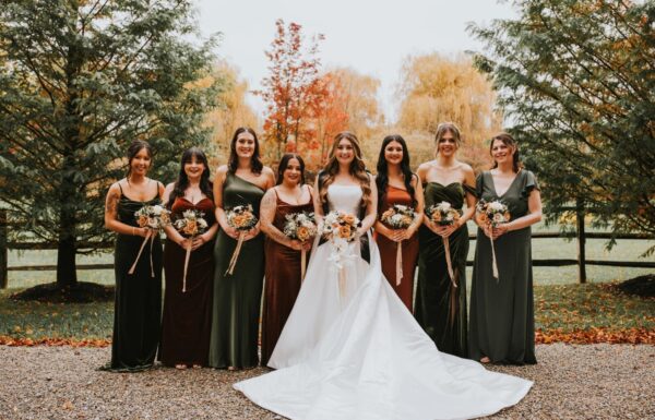 This Couple Blended Their Different Backgrounds in a Romantic Fall Wedding