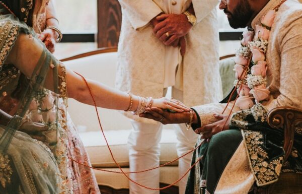 This Couple Blended Their Different Backgrounds in a Romantic Fall Wedding