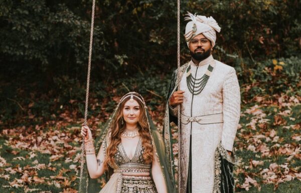 This Couple Blended Their Different Backgrounds in a Romantic Fall Wedding