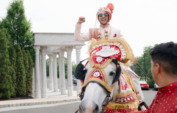 The Groom Arrived on a Horse and Then Stepped in as The DJ At This Indian Wedding