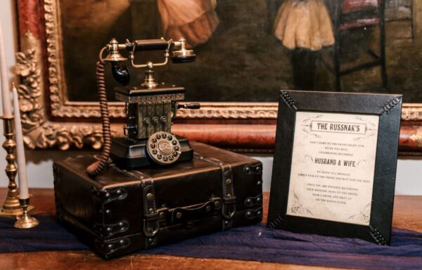 A Dark and Moody Fall Wedding With All the Bookish Touches