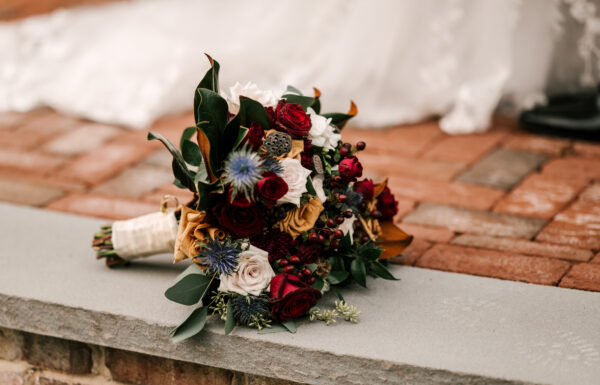 A Dark and Moody Fall Wedding With All the Bookish Touches