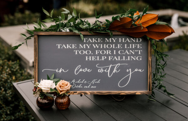 A Dark and Moody Fall Wedding With All the Bookish Touches