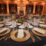 A Black & Gold Color Scheme Created a Regal Shadowbrook at Shrewsbury Wedding