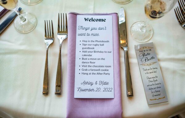 These Brides Celebrated Their Love of Rugby at Their Running Deer Golf Club Wedding