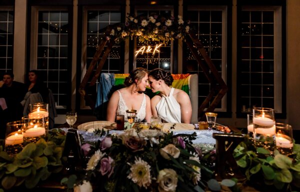 These Brides Celebrated Their Love of Rugby at Their Running Deer Golf Club Wedding
