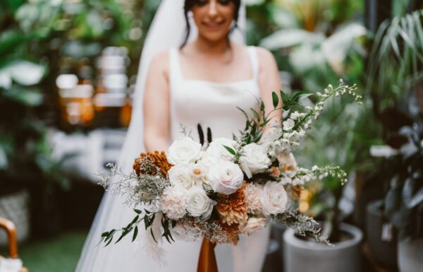 An Unconventional NJ Wedding: Food Trucks, Disco Balls & a Plant-Shop Ceremony