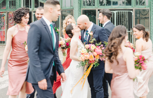Vibrant Murals & Disco Balls at This Asbury Park Wedding