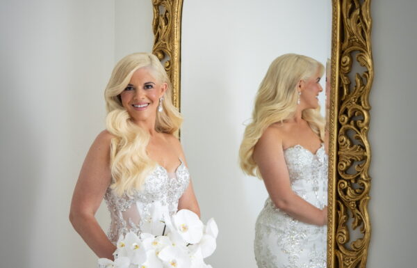 A Glamorous Wedding With Their Daughters as Flower Girls