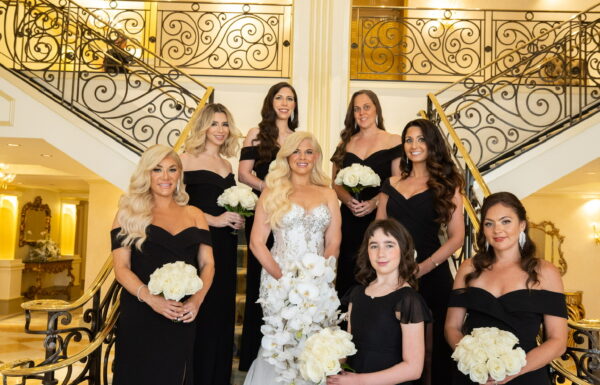 A Glamorous Wedding With Their Daughters as Flower Girls