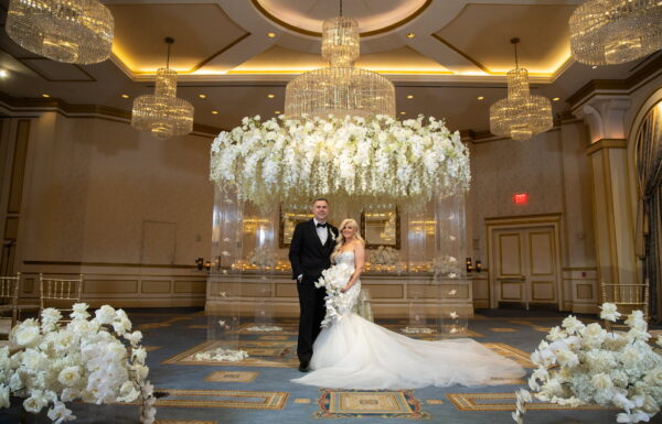 A Glamorous Wedding With Their Daughters as Flower Girls