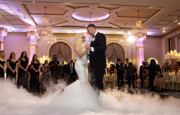 A Glamorous Wedding With Their Daughters as Flower Girls