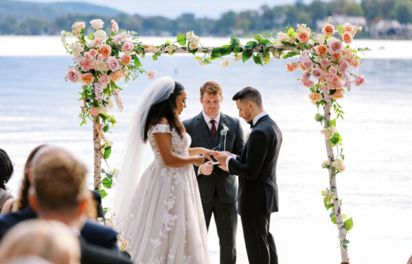 The wedding of ‘Happy Camp Vibes’ & a Waterfront Ceremony at This Lake Mohawk Country Club Wedding Gallery 1