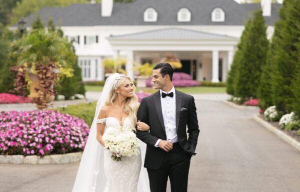 The wedding of Romantic Flowers and Gold Butterfly Details Were Featured at This Shadowbrook at Shrewsbury Wedding Gallery 1