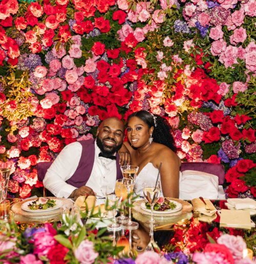 The wedding of Jewel Tones & Extravagant Flowers Made This Park Chateau Wedding So Luxe