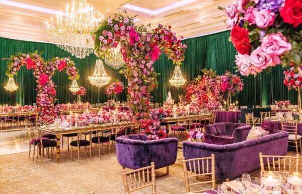 Jewel Tones & Extravagant Flowers Made This Park Chateau Wedding So Luxe
