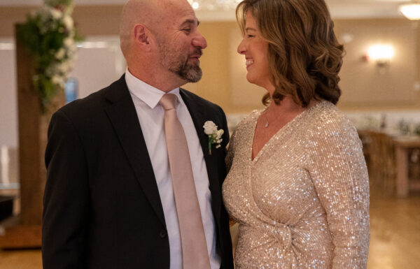 The Grounds Sparkled With a Layer of Snow at This Wedding