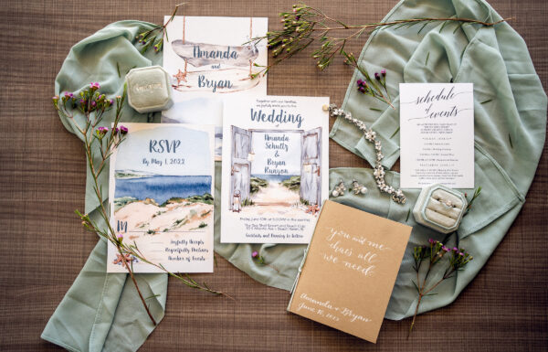 Amanda & Bryan at The Sea Shell Resort & Beach Club