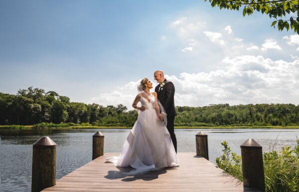 The Rutgers Mascot Got the Party Started at This Waterside Wedding