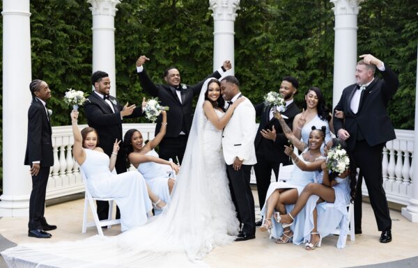 Touches of Blue Made This Glam Wedding Special