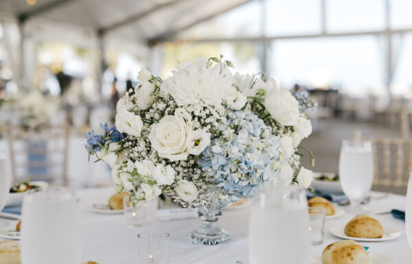 A Waterfront Ceremony, Beach Tag Seating Chart and Stunning Sunset Portraits