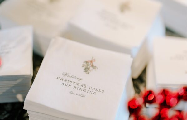 A Christmas-themed wedding at TillingHouse in New Jersey.
