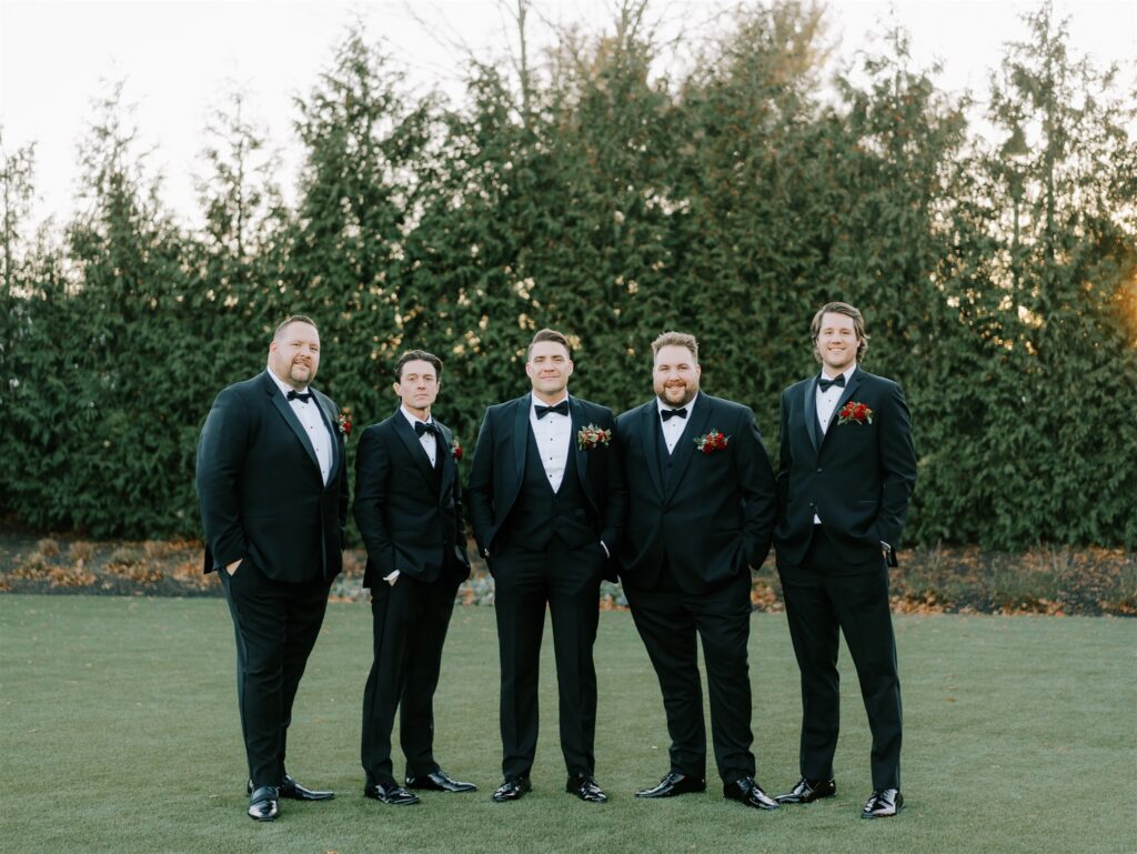 A Christmas-themed wedding at TillingHouse in New Jersey.
