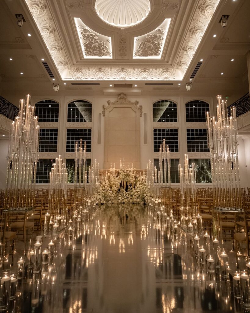 A wedding at the Estate at Florentine Gardens.