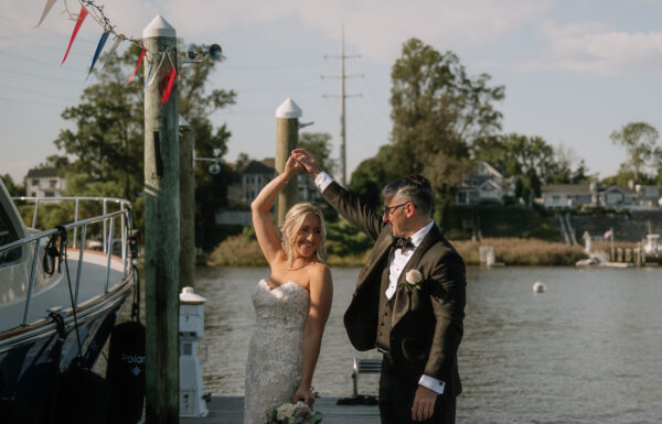 A wedding at Oyster Point Hotel in New Jersey.