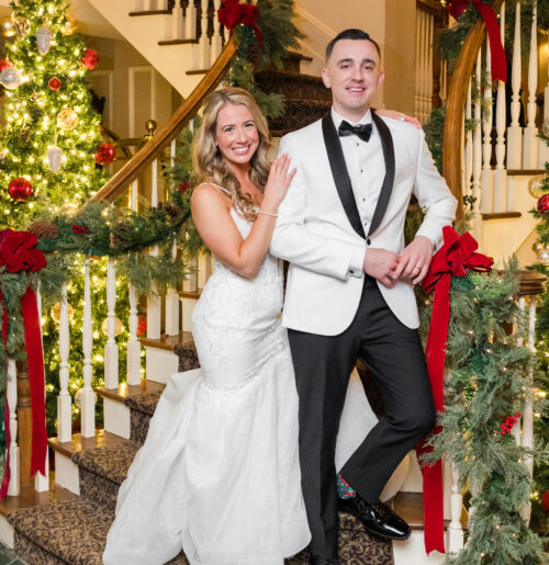 The wedding of Santa Showed Up at This Wedding That Looked Like a Hallmark Christmas Movie A Christmas-themed wedding at Olde Mill Inn in Basking Ridge, New Jersey.