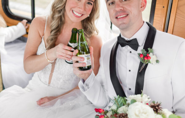 A Christmas-themed wedding at Olde Mill Inn in Basking Ridge, New Jersey.