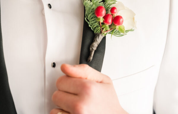 A Christmas-themed wedding at Olde Mill Inn in Basking Ridge, New Jersey.