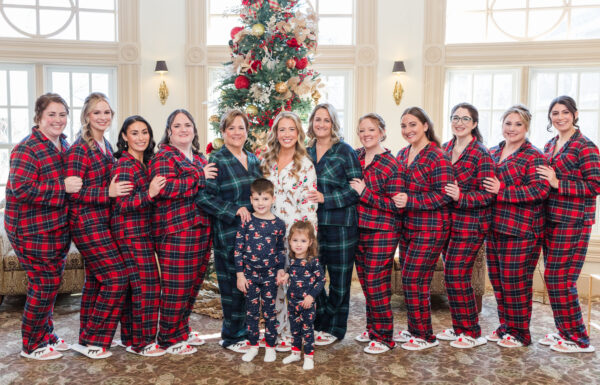 A Christmas-themed wedding at Olde Mill Inn in Basking Ridge, New Jersey.