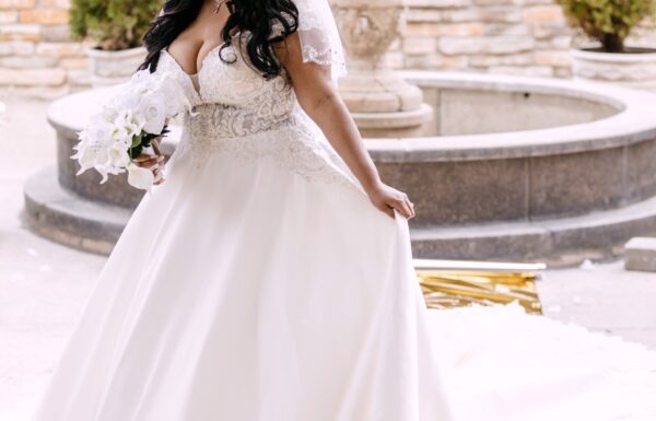 The wedding of The First Venue They Toured Was The Perfect One For Their ‘Royal Elegance’ Wedding A Crystal Ballroom wedding. Gallery 1