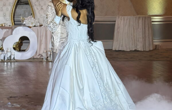 A Crystal Ballroom wedding.