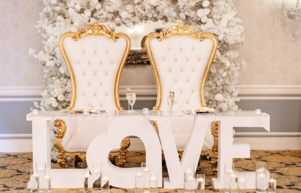 A Crystal Ballroom wedding.
