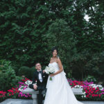 The wedding of A Timeless Black-And-White Wedding With Sweet Bow Details A wedding at the Estate at Florentine Gardens in River Vale, New Jersey. Gallery 1