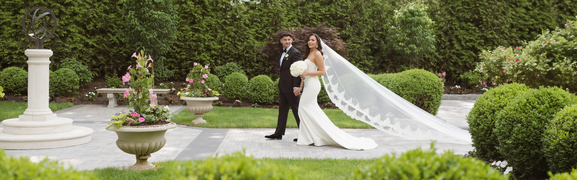 A Concert Stage Proposal, All-White Florals, and Breakfast Sandwiches on the Dance Floor at the Estate at Florentine Gardens