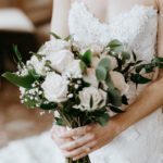 The wedding of Tons of Warm Candlelight & All-White Florals at This Cozy Winter Wedding at Olde Mill Inn A wedding at the Olde Mill Inn in Basking Ridge, New Jersey. Gallery 1