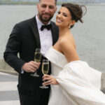 The wedding of Live Entertainment Plus a DJ Paired With Stunning NYC Views at This Hudson House Wedding A wedding at Hudson House in New Jersey. Gallery 3