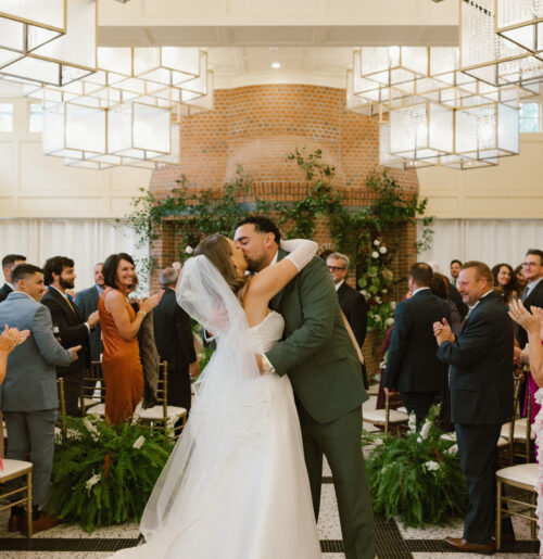 The wedding of DIY Decor & a Green Cake Created a “Swanky Garden” Vibe at The Albion Summit Hotel A wedding at the Albion Summit.
