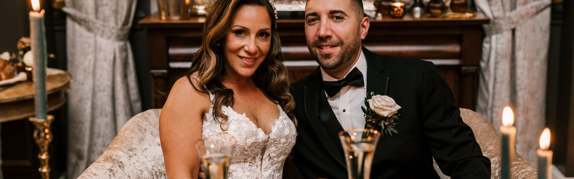 A Dark and Moody Fall Wedding With All the Bookish Touches