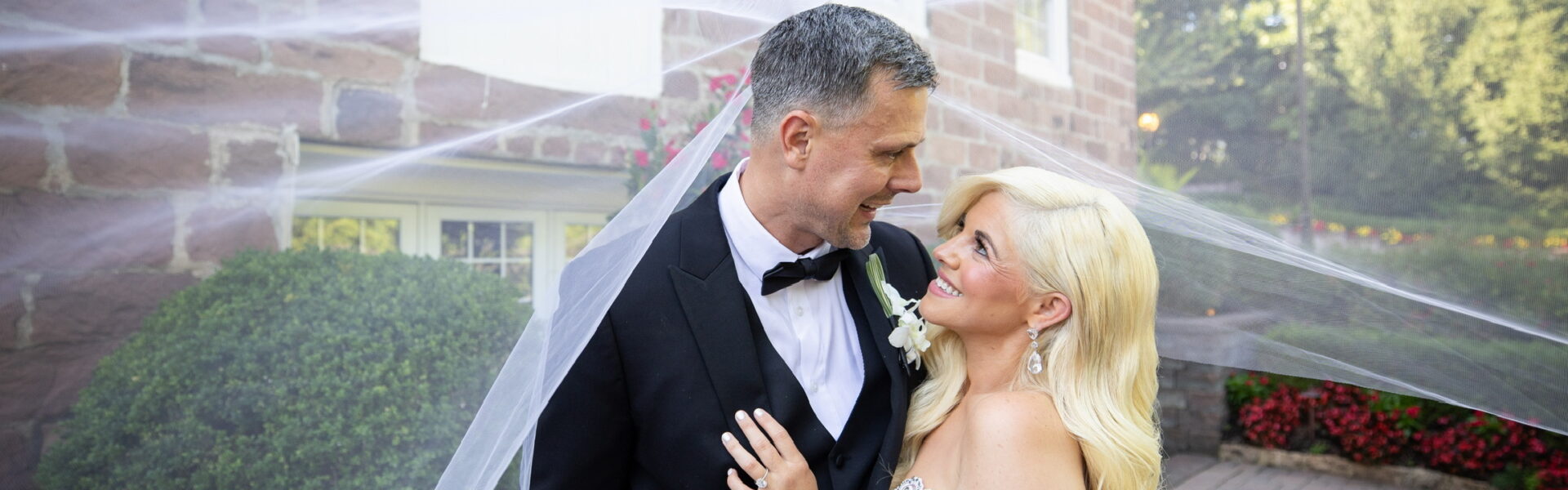 A Glamorous Wedding With Their Daughters as Flower Girls