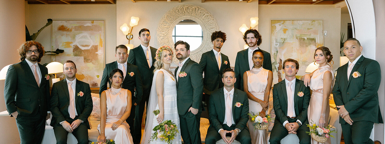 A ‘Shorely in Love’-Themed Wedding With a ‘Retro-Beach’ Aesthetic
