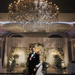 The wedding of An Epic Signature Cocktail Wall at This Winter Wedding at The Meadow Wood A black-and-white wedding at the Meadow Wood in Randolph, New Jersey. Gallery 1