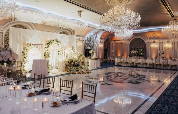 An Epic Signature Cocktail Wall at This Winter Wedding at The Meadow Wood