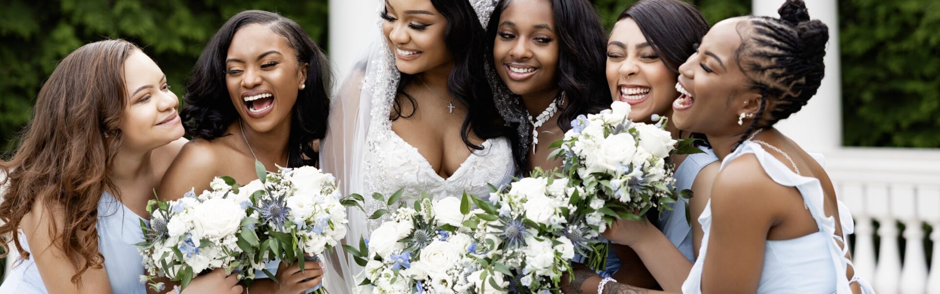 Touches of Blue Made This Glam Wedding Special