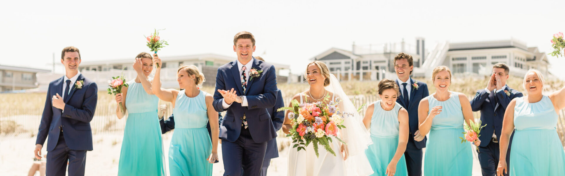 This Couple Ate Pizza on the Boardwalk In Their Wedding Outfits