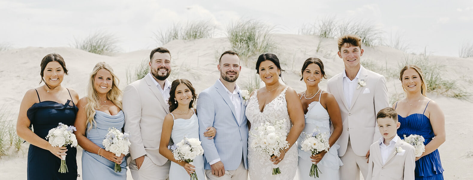 A Waterfront Ceremony, Beach Tag Seating Chart and Stunning Sunset Portraits