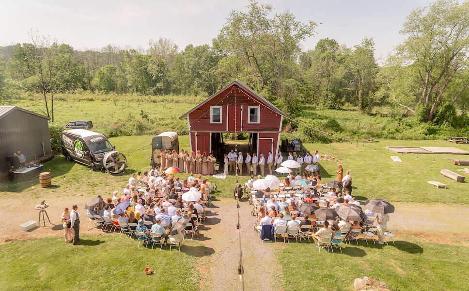 Food Trucks, Local Craft Beer And Barnyard Animals at This Farm Wedding